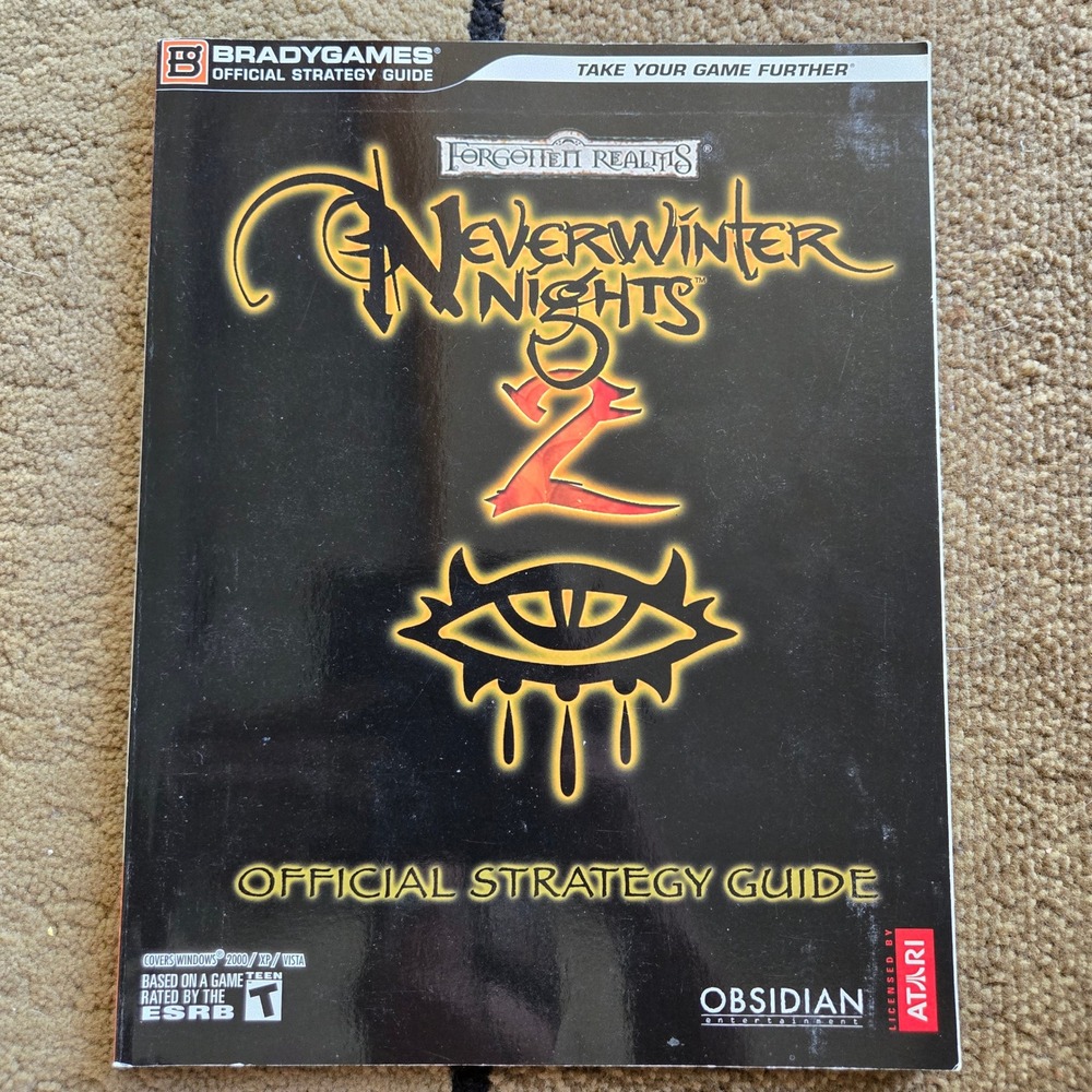 Neverwinter Nights 2 Official Strategy Guide BradyGames Forgotten Realms PC
